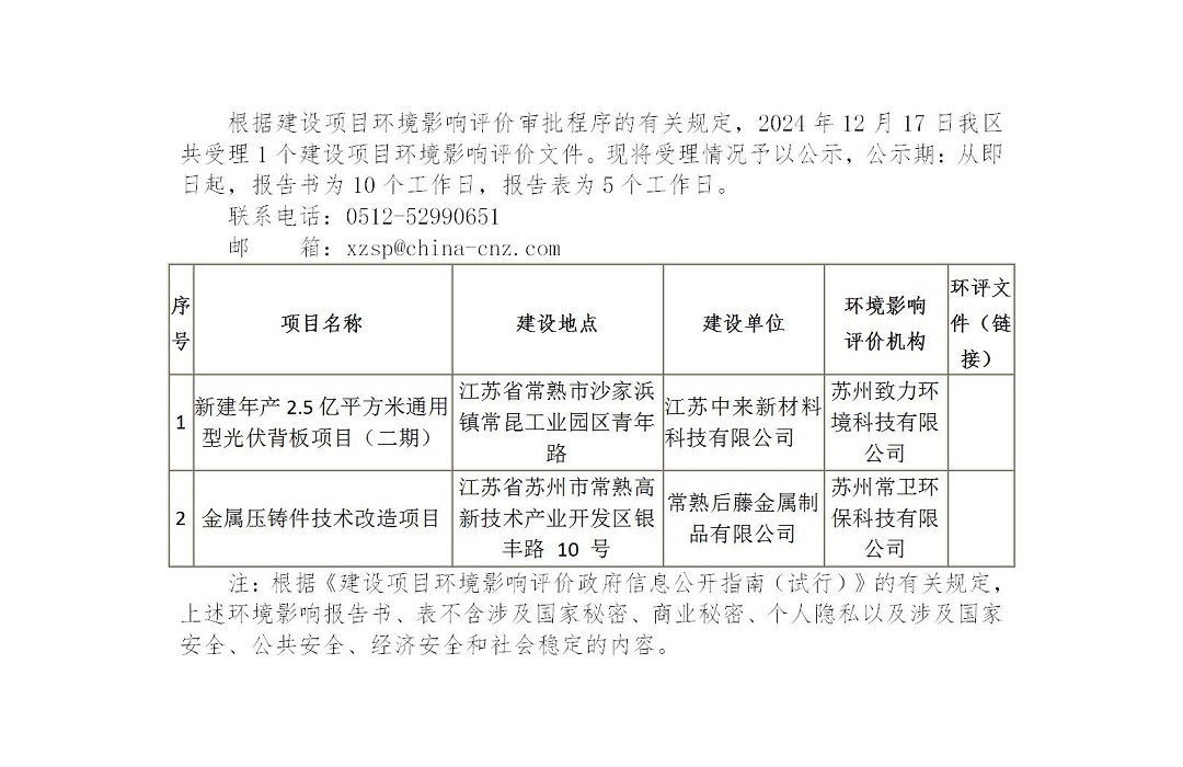 2024年12月17日常熟高新技术产业开发区受理环境影响报告书（表）情况的公示(中来、后藤)_01.jpg